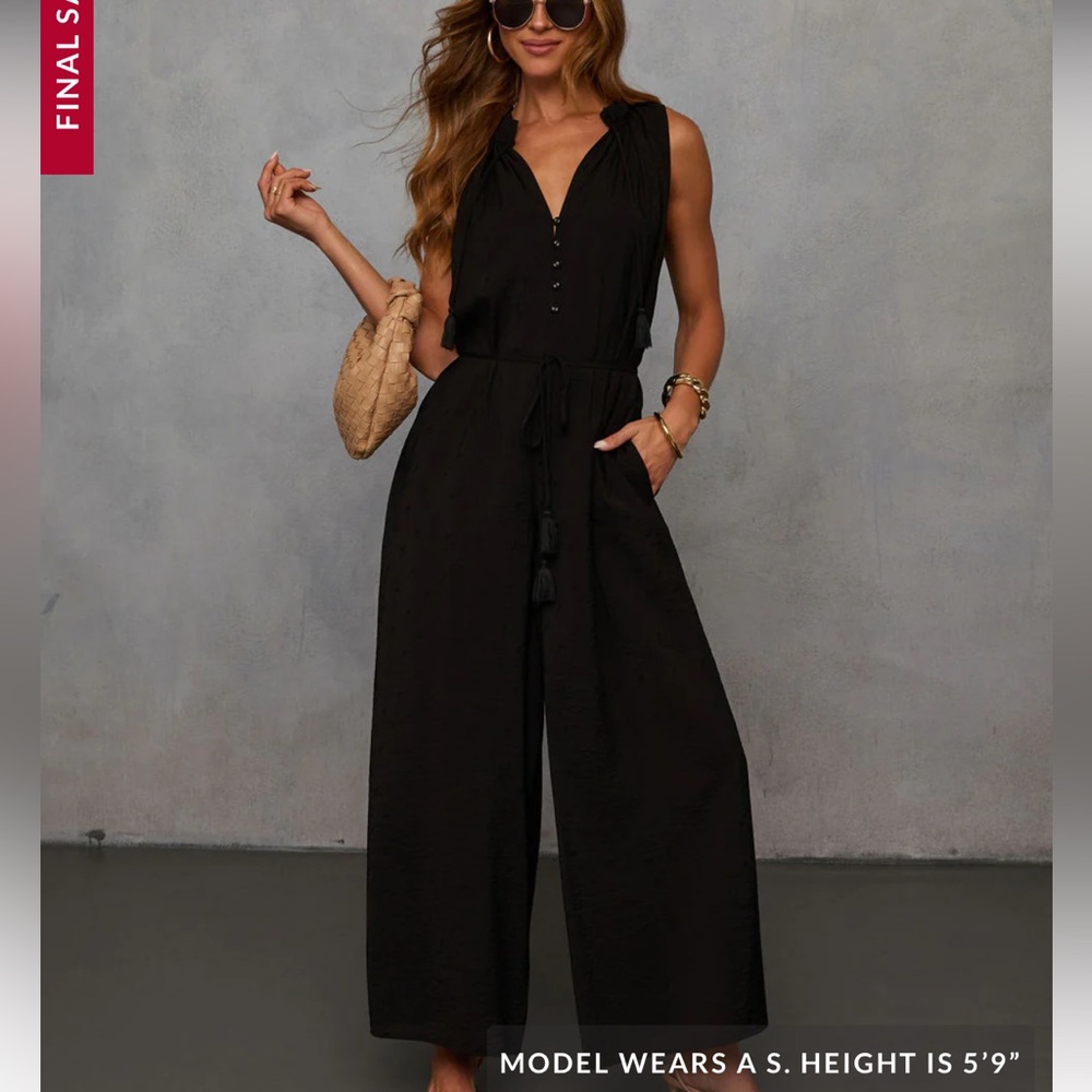Vici Hey‎ Lover Waist Tie Jumpsuit NWT